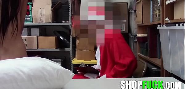  Special Christmas Gift Santa Caught And Fucked A Skinny Teen Thief - SHOPFUCK